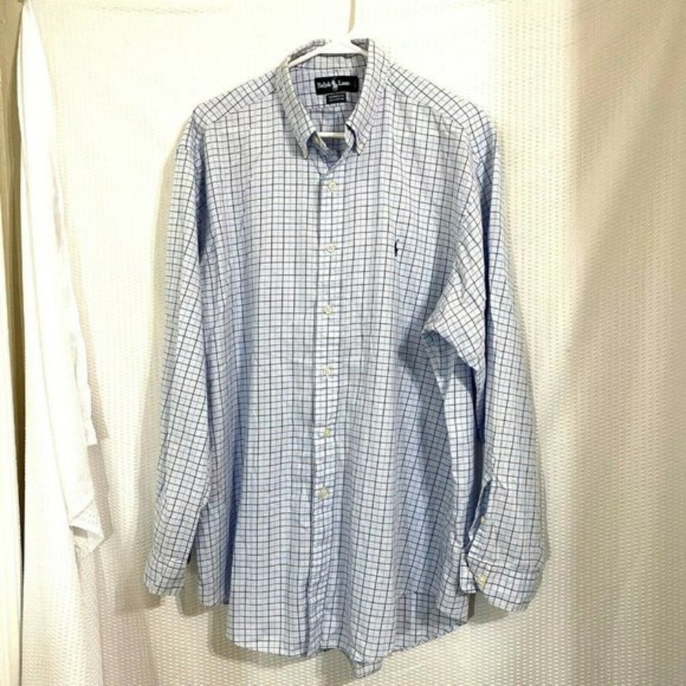 Polo Ralph Lauren‎ Yarmouth Blu Plaid Cotton Shirt